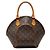 Borsa a mano Louis Vuitton Monogram Ellipse PM Marrone