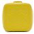 Small Vanity Case Chanel CC Matelassé in Pelle di Agnello Giallo con Catena - vista 3