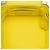 Small Vanity Case Chanel CC Matelassé in Pelle di Agnello Giallo con Catena - vista 4