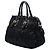 Borsa Satchel Prada Tessuto Gaufre nera Nero - vista 2