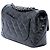 Borsa a tracolla Chanel Mini Rectangular Classic Patent Single Flap Blu - vista 2