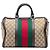 Borsa Boston Satchel Gucci Medium GG Canvas Web Joy Beige