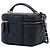 Piccolo Vanity Case Chanel in pelle caviar matelassé nera con manico superiore e catena Nero - vista 2