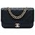 Borsa Chanel Large CC Quilted Caviar Studded Single Flap Satchel Nera Nero