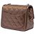 Borsa a tracolla Chanel Mini Square Classic Metallic Striped Patent Single Flap Marrone - vista 2