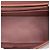 Borsa a tracolla Chanel Mini Square Classic Metallic Striped Patent Single Flap Marrone - vista 4