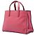 Sac cabas satchel Prada Saffiano Soft à trois poches, Rose - vue 2