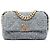 Borsa Chanel Medium Tweed 19 Flap Satchel Grigia Grigio