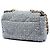 Borsa Chanel Medium Tweed 19 Flap Satchel Grigia Grigio - vista 2