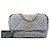 Borsa Chanel Medium Tweed 19 Flap Satchel Grigia Grigio - vista 6