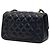 Borsa a tracolla Chanel Mini Rectangular Classic Single Flap in pelle d'agnello blu - vista 2