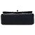 Borsa a tracolla Chanel Mini Rectangular Classic Single Flap in pelle d'agnello blu - vista 3
