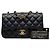 Borsa a tracolla Chanel Mini Rectangular Classic Single Flap in pelle d'agnello blu - vista 8
