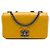 Borsa a tracolla Chanel Small Coco Boy Flap in vitello glassato giallo