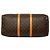 Borsa da viaggio Louis Vuitton Monogram Keepall 50 Marrone - vista 3