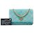 Borsa a tracolla Chanel Reissue 2.55 Wallet on Chain in velluto matelassé blu - vista 7