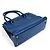 Borsa in pelle blu Salvatore Ferragamo Gancini - vista 2