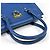 Borsa in pelle blu Salvatore Ferragamo Gancini - vista 6