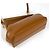 Borsa a tracolla Fendi in pelle marrone - Design 2WAY - vista 2