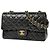 Borsa a tracolla Chanel Matelassé Coco Mark in pelle Nero