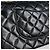 Borsa a tracolla Chanel Matelassé Coco Mark in pelle Nero - vista 4