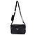 Borsa a tracolla Prada con placca logo PRADA Nero
