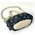 Céline Borsa Celine in denim e pelle Blu Beige - vista 2