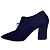 Stivaletti stringati in tessuto blu Chanel - EU 38 Usato