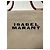 Borsa tote Isabel Marant Toledo in camoscio beige e pelle marrone - vista 7