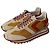 Sneakers Vanessa Bruno in pelle e tela Rosso Beige Giallo