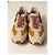 Sneakers Vanessa Bruno in pelle e tela Rosso Beige Giallo - vista 2
