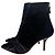 Stivaletti Emanuel Ungaro x Malone Souliers in camoscio e raso nero