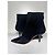 Stivaletti Emanuel Ungaro x Malone Souliers in camoscio e raso nero - vista 2