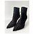 Stivaletti Emanuel Ungaro x Malone Souliers in camoscio e raso nero - vista 4