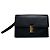 Vintage Givenchy Leder-Clutch Schwarz Gold