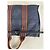 Hermès Vintage Hermes Baumwoll-Tote Navy Rust Silver Snap Marineblau - Ansicht 9
