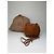 Vintage Loewe Beuteltasche aus Wildleder Rust Gold Rot - Ansicht 2