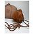 Vintage Loewe Beuteltasche aus Wildleder Rust Gold Rot - Ansicht 9
