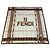 Foulard in seta vintage Fendi FF Monogram Cream Beige Brown