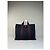 Hermès Vintage Hermes Canvas Tote in Navy-Braun gestreift Marineblau - Ansicht 14