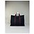Hermès Vintage Hermes Canvas Tote in Navy-Braun gestreift Marineblau - Ansicht 2
