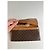 Céline Vintage Celine Logo Pattern Leather Wallet Brown Gold - view 6