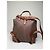 Vintage Etro Fabric Leather Trim Backpack Cream Rust Green Beige - view 15