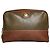 Necessaire Vintage Loewe in pelle martellata Olive Brown Verde