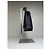 Vintage Courreges Satin-Leder Handtasche Schwarz Silber - Ansicht 6