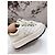Sneakers Chanel in pelle bianca con suola platform Multicolore - vista 5