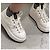 Sneakers Chanel in pelle bianca con suola platform Multicolore - vista 8