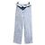 Pantalones Chanel Azules de Algodón Acolchados Multicolor