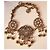 Collana plastron Zuhair Murad x Mango ornata di cristalli e perle Argento D'oro - vista 8