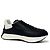 Sneakers Alexander McQueen Oversized in pelle nera Nero Bianco